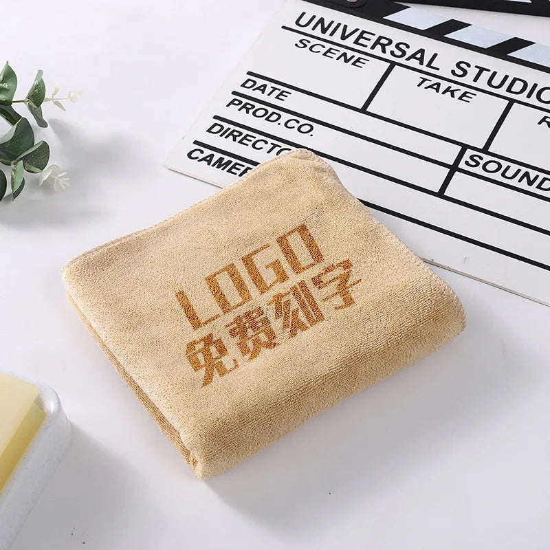 10PCS 30x60cm Microfiber Hair Towels – Custom LOGO with Free Laser Embossing | Beauty Salon & BarberShop Gift