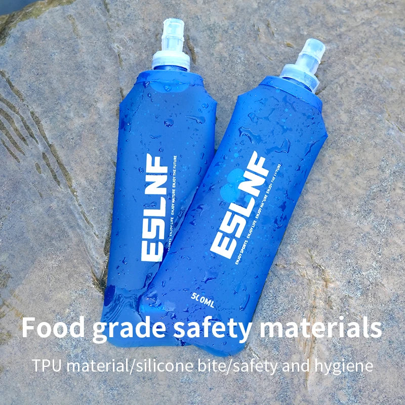 FZCSPEED 500ML Soft Folding Water Bottle – TPU Collapsible Sports Flask for Running & Camping