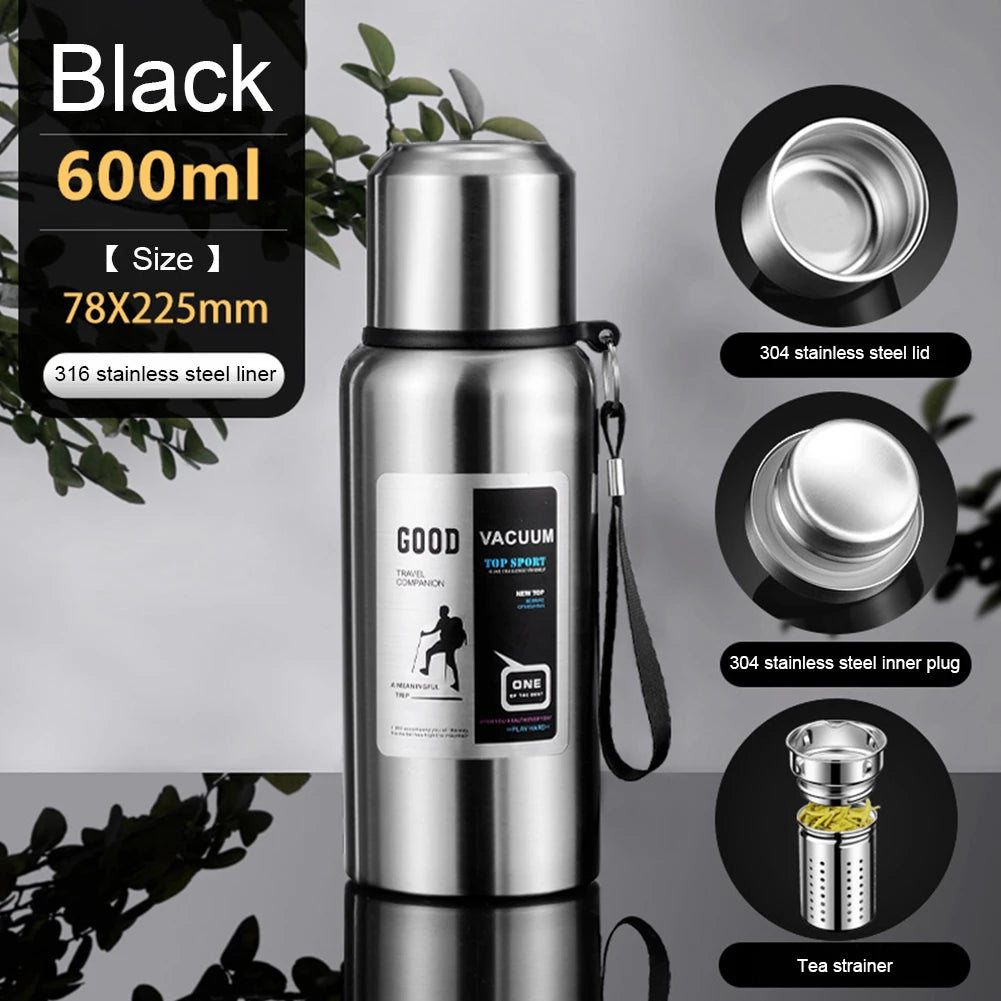 Insulated Tea & Coffee Mug – Large Capacity Stainless Steel Vacuum Tumbler with Handle