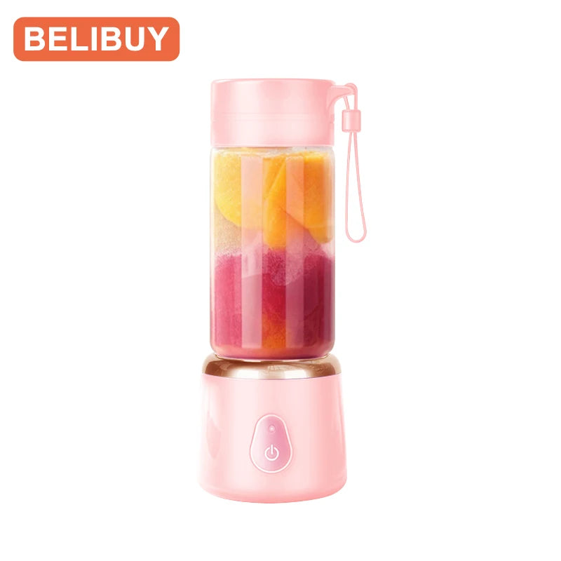 530ml Portable Electric Juicer – USB Rechargeable Smoothie & Fruit Blender