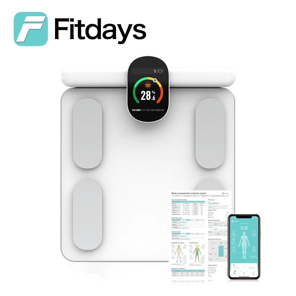 Fitdays Home Smart Body Composition Scale – 8 Electrode Bioimpedance