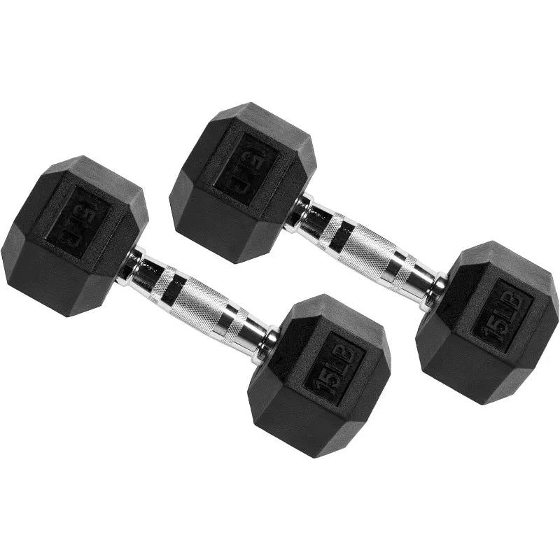 Premium Rubber Encased Hex Dumbbell