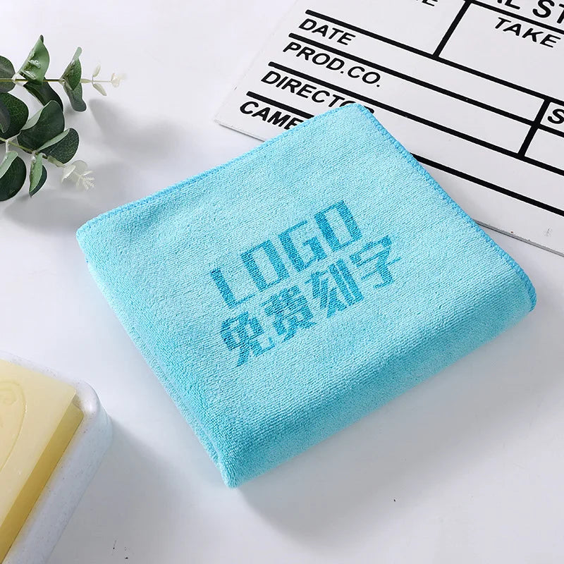 10PCS 30x60cm Microfiber Hair Towels – Custom LOGO with Free Laser Embossing | Beauty Salon & BarberShop Gift