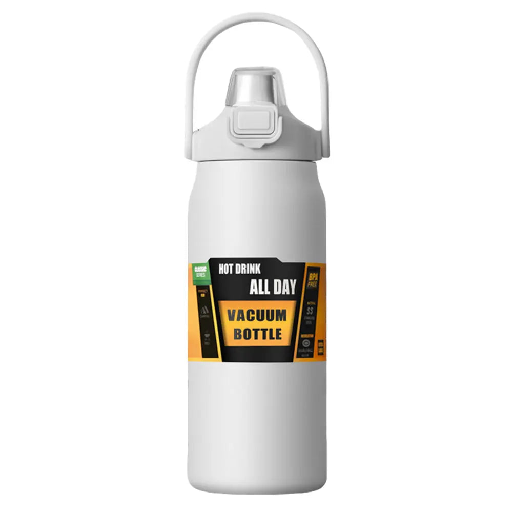 1200ml Insulated Stainless Steel Water Bottle – Wide Mouth Thermal Flask for Hot & Cold Drinks