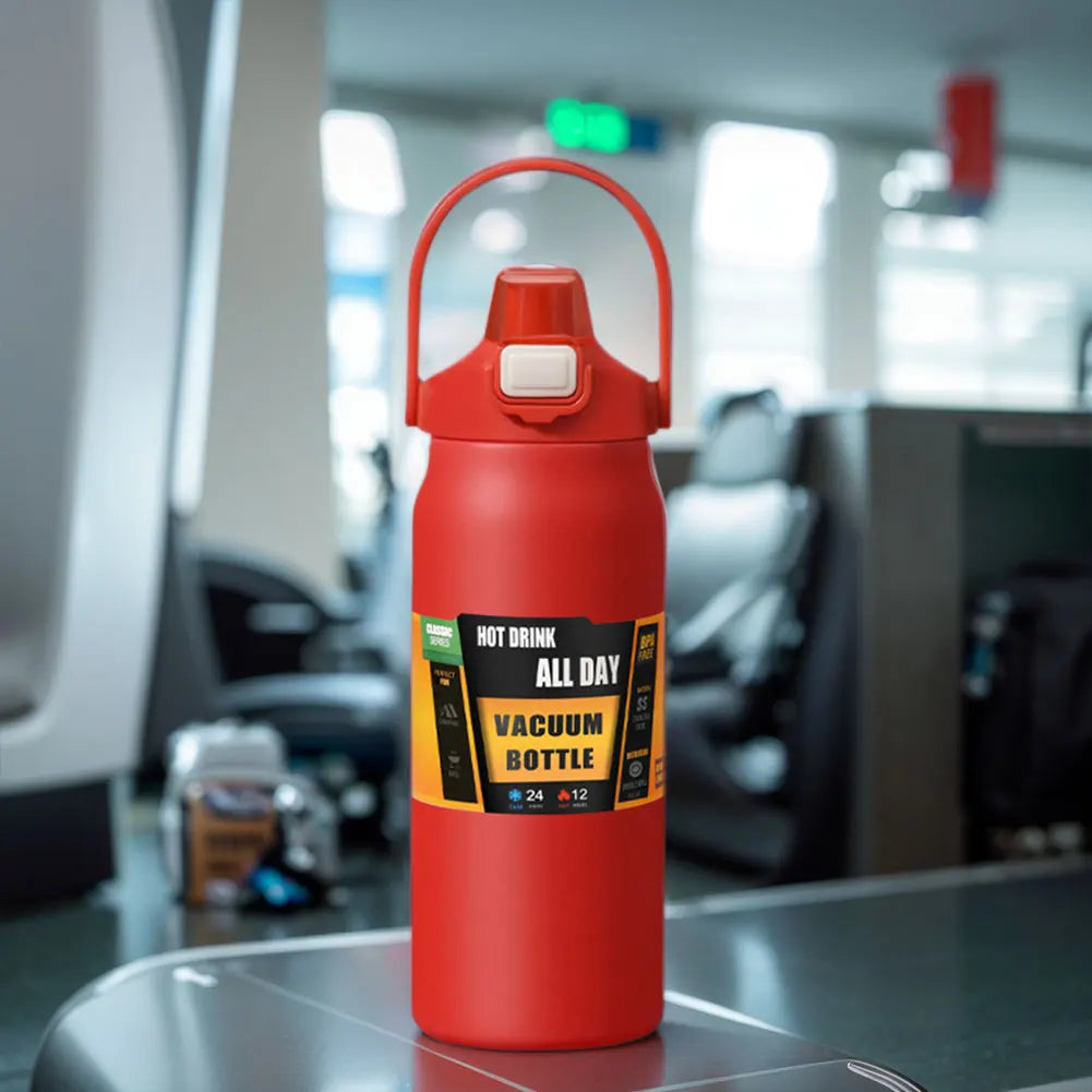 1200ml Insulated Stainless Steel Water Bottle – Wide Mouth Thermal Flask for Hot & Cold Drinks