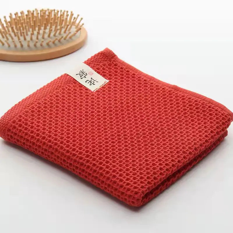 Honeycomb Waffle Cotton Towels for Adults – Super Absorbent, Soft Bath Towel | Buy 2 Bath Towels, Get 1 Free Hand Towel